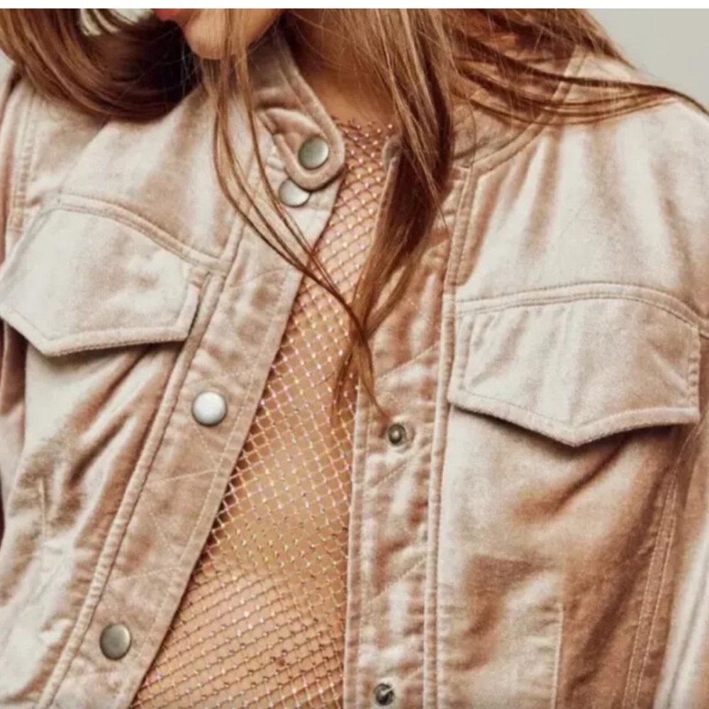Free People Ballet Racer Velvet Jacket - Picture 5 of 6
